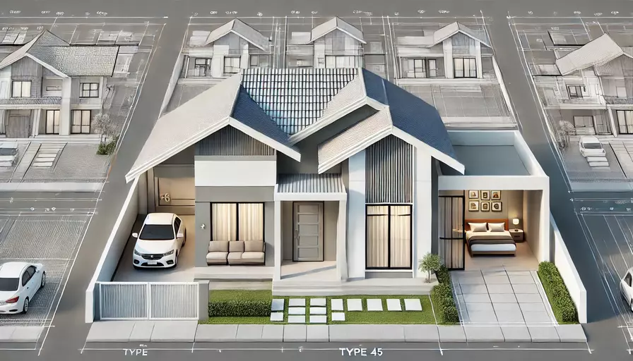 rumah minimalis ukuran 45