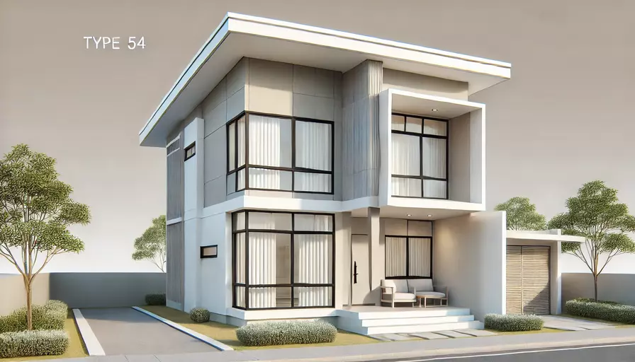 rumah minimalis ukuran 54
