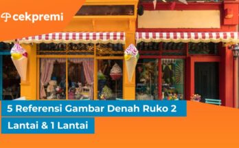 denah ruko 2 lantai