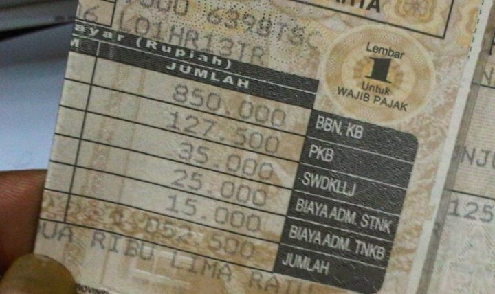 cara menghitung denda pajak motor