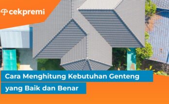 menghitung kebutuhan genteng