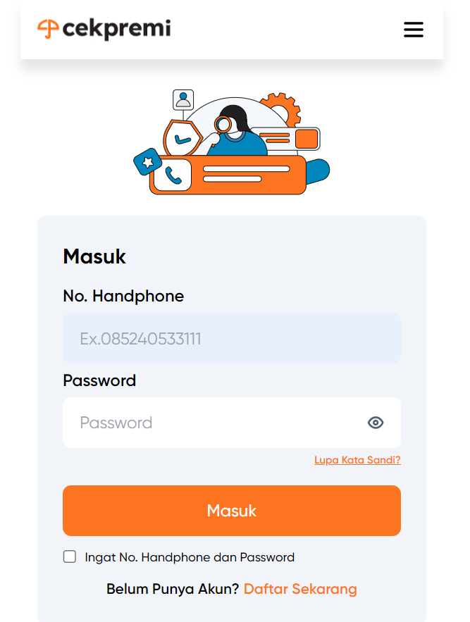 login cekpremi