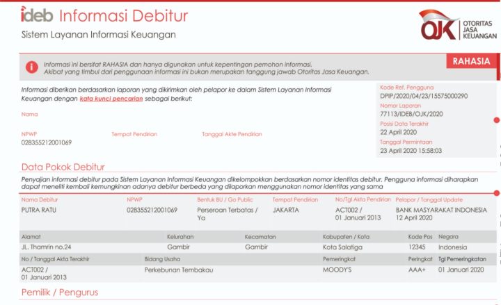 Cara Cek BI Checking Online Terbaru Melalui SLIK OJK Cara Cek BI Checking Online Terbaru Melalui SLIK OJK